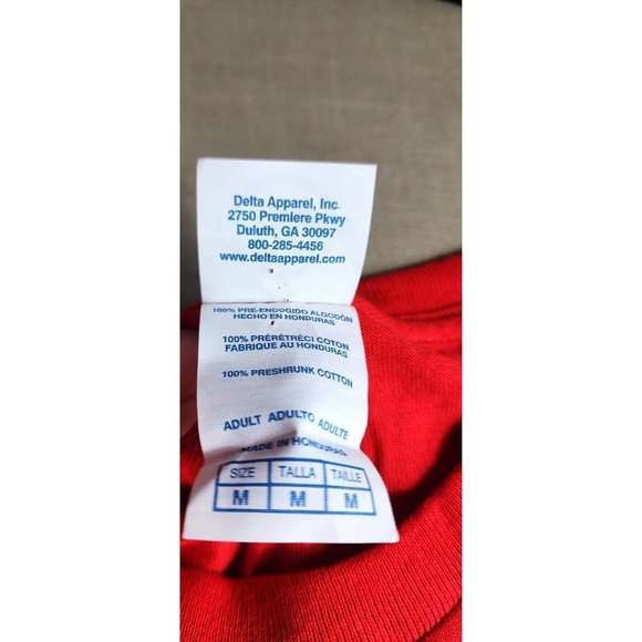 Delta Pro Weight Men's Medium Red Cotton Boston Baseball T-Shirt - Yawkey Way - Picture 4 of 9